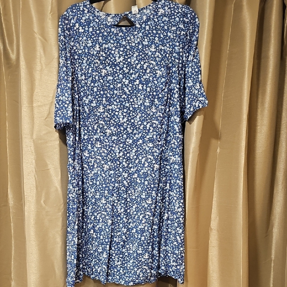 Old Navy Floral Blue Dress